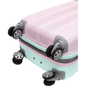 Expandable Luggage with Spinner Wheels, Multicolor, Carry-On 20-Inch