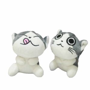 15cm Cat Plush Keychain With Polypropylene Cotton Filling