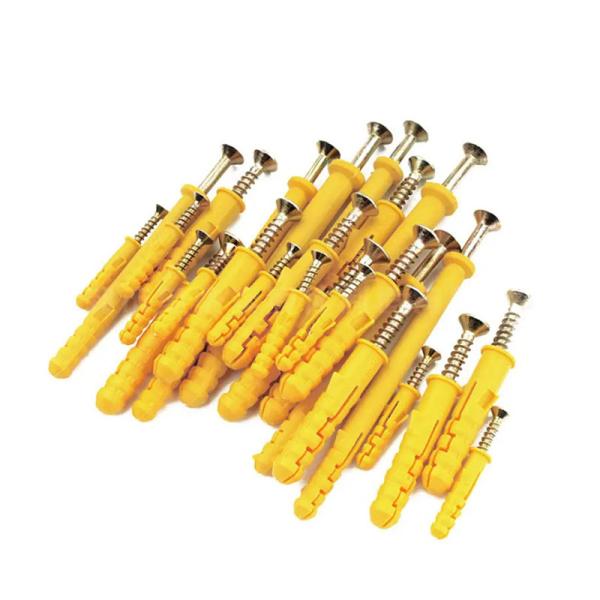 Red Nylon Plastic Expansion Bolt Screw For Various Applications - Load Capacity