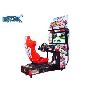 Indoor 32 Inch LCD Video Racing Simulator Car Racing Game Machine