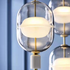 JYLINGHTING Nordic Creative Design Glass Pendant Light Postmodern Style