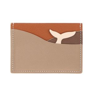 Customizable Small Slim Leather Cardholder with RFID-Blocking Real Leather ID