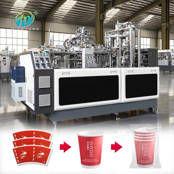 Disposable Biodegradable Ultrasonic Heating Coffee Paper Cup Machine Full