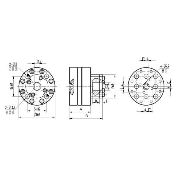 High Temperature Resistant 320℃ Hrb6 Spinning Metering Pump for Polyester Nylon Filament