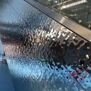 Blue Color Water Ripple Stainless Steel Sheet 0.3 - 3.0mm Thickness 4ft*8ft SS