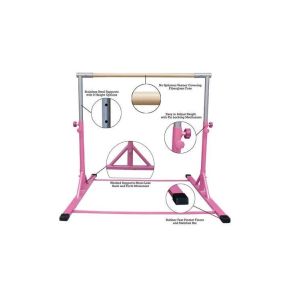 Adjustable Height And Expandable Gym Parallel Bars With High Quality Fiberglass