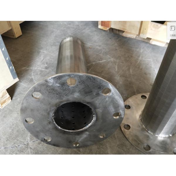 SS Wedge Wire Screen Tube With Perforated Steel Pipe