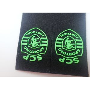 Embossed Felt Backing Injection Rubber Custom Clothing Patches