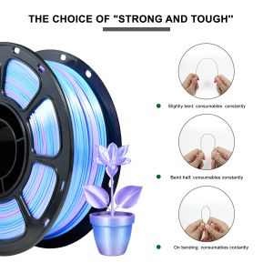 PLA+ High Strength Filament 1kg Gradient Purple Blue Filament 1.75mm 3d Printing