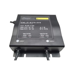 IP65 12V 10A 2 - Bank Lithium Ion Battery Charger Customized Logo