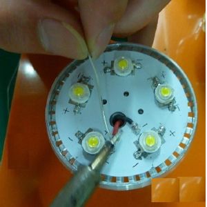 Led Electronic PCB With Cable / Customized Electronic Led PCBA
