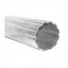 Extruded Fluted Aluminium Tube Profiles Mill Finish 54mm Diameter Heat Tube for sale