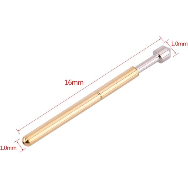 Quality P125-A Spring Test Probe Pogo Pin with 5A Current 50m Ohm Resistance and 33.35mm Length for PCB Testing for sale