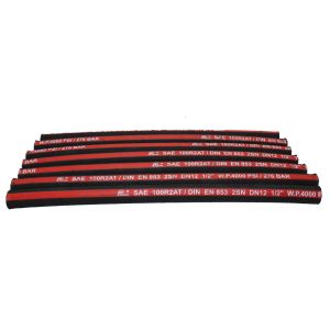 SAE J517 SAE 100R2AT 2 Inch Diameter Rubber Hose For Hydraulic System