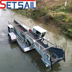 Wholesale 12kn/H Floating Weeds Water Hyacinth Harvester for Lake Usage Cutting Width 3m-6m from china suppliers