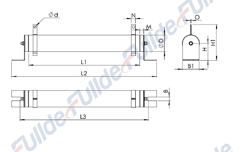Tube Ceramic High Power Resistor Suitable For Device Power Distribution