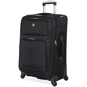 Softside Expandable Luggage, Black, Checked-Large 29-Inch