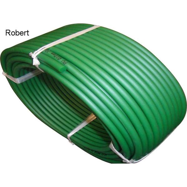 Rough Polyurethane Round Conveyor Belt For Food Industry Light Green / Dark