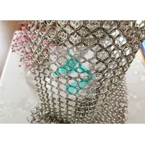 Chainmail Welded Pvd Metal Ring Mesh For Facade Decoration