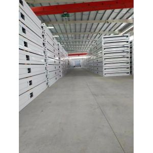 20ft Prefabricated Foldable Container Houses Sandwich Panel Wall Design Style