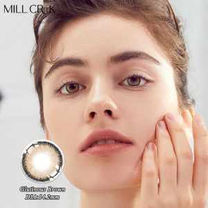 FDA Approved Glutinous Brown Colored Contacts lenses 14.2mm