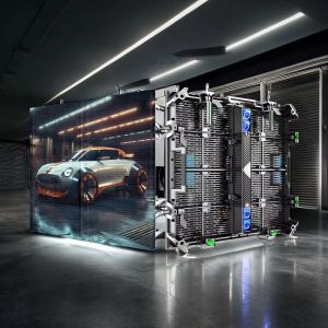 Yuyi Outdoor Transparent LED Screen 500x500mm P3.91-P7.82 Flexible Transparent