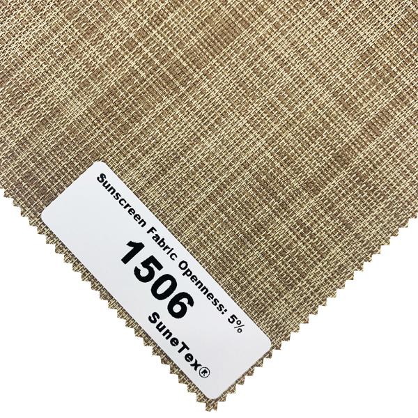 Rainproof Polyester Sunscreen Fabric Curtain Roller Blinds Weather Resistant Shrink Resistant