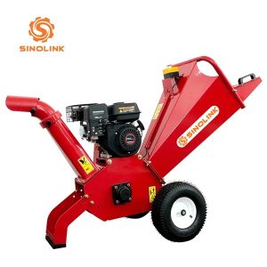 CE Gasoline Wood Log Chipper Shredder Max Wood Diameter 100mm