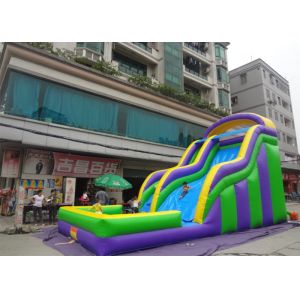 Huge Commercial Inflatable Slide 9L X 4W X6H / Digital Printing Inflatable Water