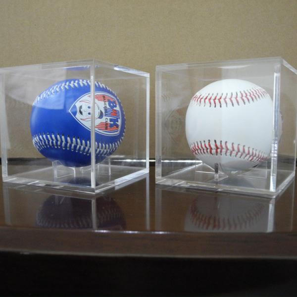Quality Acrylic Clear Baseball  Display Case Single Plexiglass Cube Holder Box for Small Ball for sale