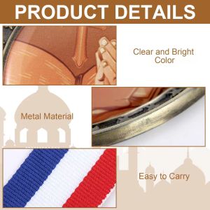 Custom Engraved Religious Cross Medal with Neck Ribbon Gift