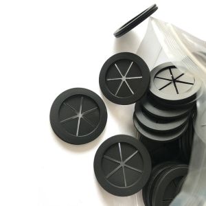 Custom Silicone Round Soft Rubber Gasket 1 Mm Panel Thickness