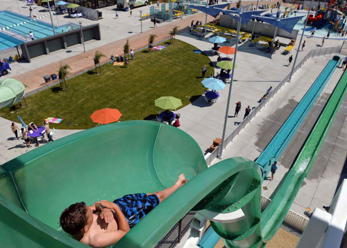 Wholesale Safe Big Water Slides / Swimming Pool Tube Slides For Water Playground Equipment from china suppliers