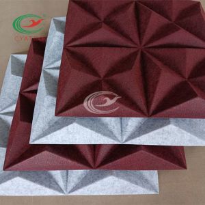 Practical Odorless Polyester Fiber Panel , Mildewproof Acoustic Board Texture