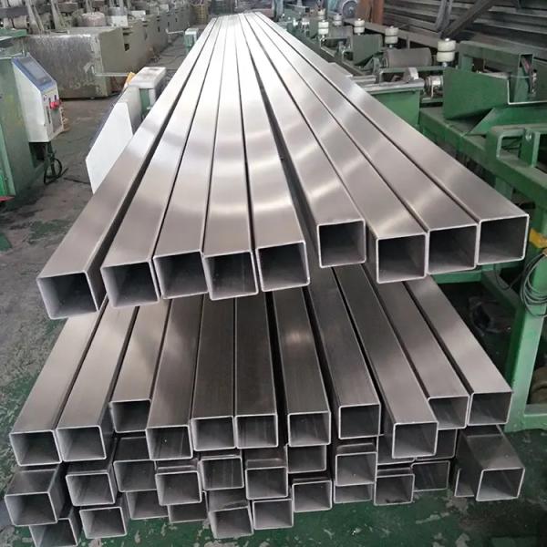 ASTM Welded Stainless Steel Pipe Square Rectangular Shaped 304 304L Customized Size