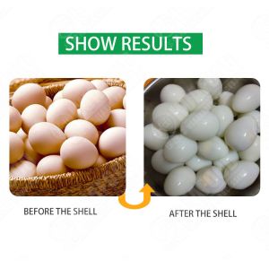 Automatic Boiled Chicken Quail Egg Process Sheller Peeling Shelling Machine