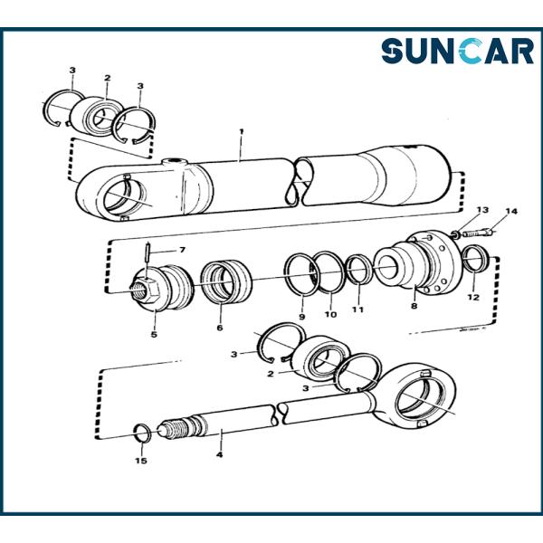 SUNCARVO.L.VO VOE 6630909 VOE6630909 Cylinder Seal Kit For 4300B, EL70 SUNCARVO.L.VO BM, EL70C SUNCARVO.L.VO BM, L70