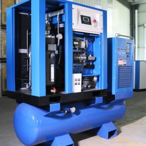 Direct Driven Rotary Screw Air Compressor 7.5kw 10hp Air Cooling