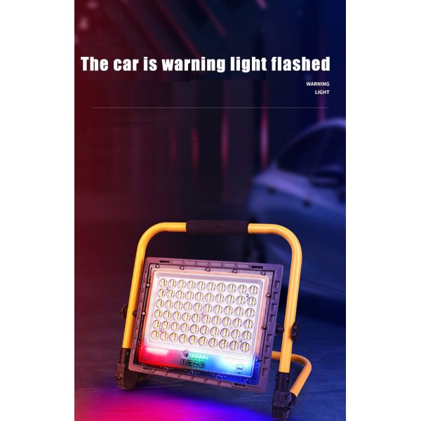 High-Power Portable Charging Floodlight Adjustable Emergency Lighting Camping, Construction Sites, Home Use