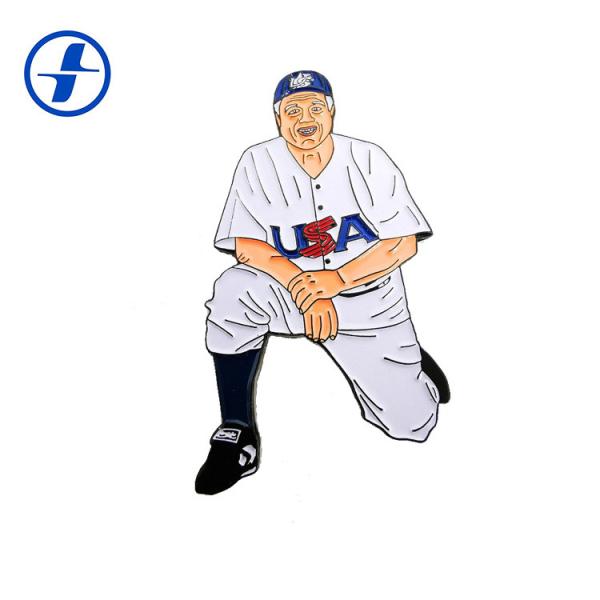 Quality Wholesale  Customized metal plating custom soft enamel pin badge for sale