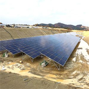 SGS Open Field Solar Mounting Structure With concrete foundation solar bracket