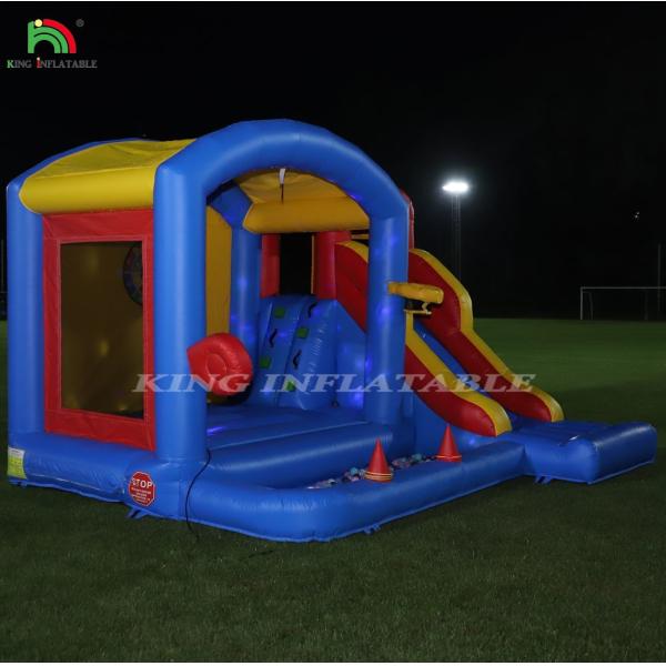 Kids Inflatable Bounce Castle With Blower , Bouncy Castle With Slide , Climbing , Obstacles , Trampoline , Ball Pit Pool