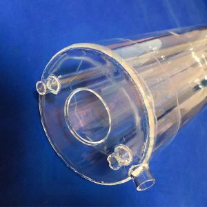 Custom Fused Silica Quartz Glass Flask With Joint