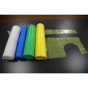 White Disposable Plastic Aprons , Disposable Poly Aprons Eco - Friendly
