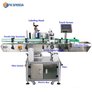 Small Business 2023 Automatic Round Bottle Labeling Machine with Date Code