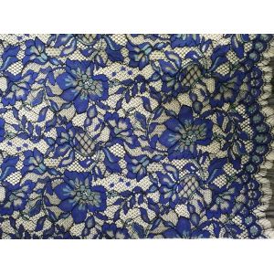 100 Yards Blue Eyelash Corded Lace Fabric Home Textile Fabric Scallop Edge Mesh