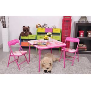 Metal Folding Card Kids Party Table and Chair Sets Modern Design for Children's