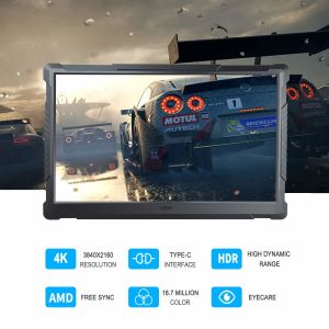 Multiple Interface 15.6 Inch Portable Monitor / FreeSync UHD 4K Gaming Screen