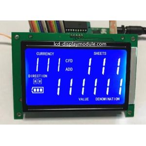 STN 7 Segment LCD Panel Screen White LED Chip PCB Board ISO14001 Approved