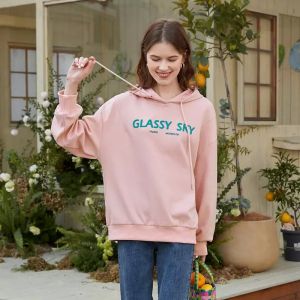 Letter Pattern Casual Pullover Sweater Hoodies With 3D Print Eager Logo